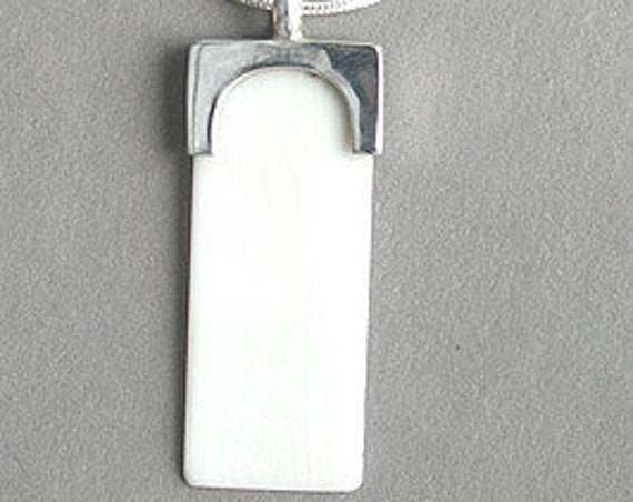 Imitation Ivory Piano Key Pendant
