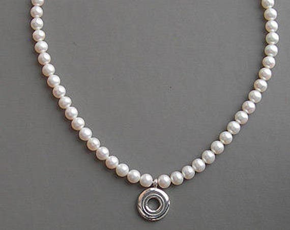 Open Hole Key and Pearl, Ivory 6.5mm Pearls (no seed pearls)