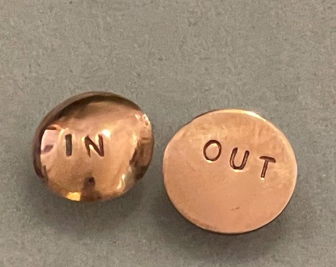 Copper Statement Earrings  – In & Out