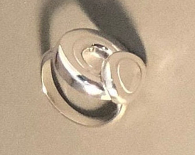 Solid Sterling Silver Open Hole and Tiny Trill Flute Key Ring