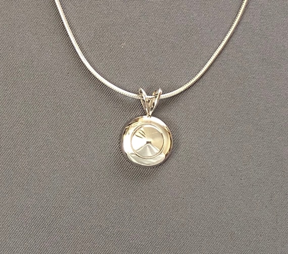 Flute Jewelry Sterling Silver Flute Key Necklace Tiny Trill