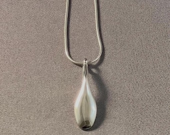 Solid Sterling Silver Clarinet Pinky Key Pendant