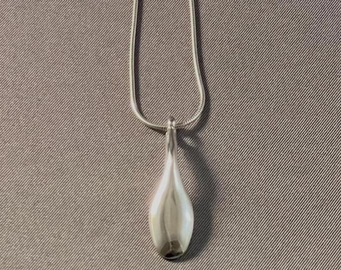 Solid Sterling Silver Clarinet Pinky Key Pendant