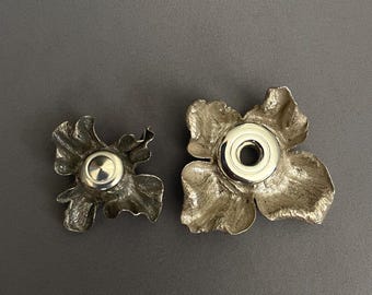 Solid Sterling Silver Persimmon Pin Covers for Flute Key Pins