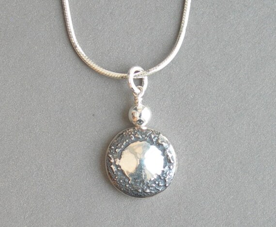 Tiny Trill Flute Key Necklace with Silver Dust