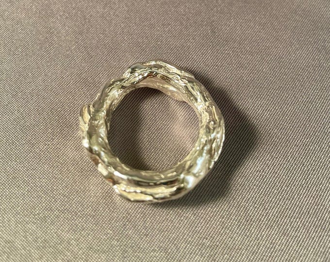 Solid Sterling Silver Branch Ring