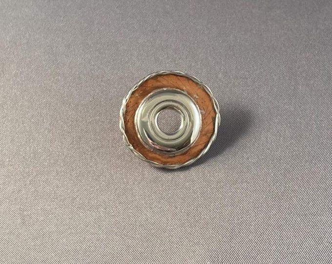 Solid Sterling Silver Open Hole Flute Key and Copper Pin