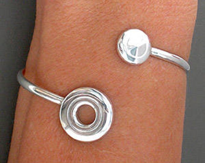 Solid Sterling Silver Open Hole Flute Key and Trill Flute Key Bracelet