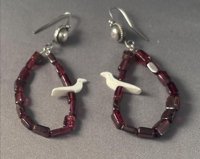 Solid Sterling Silver Earrings with Beads, Pearls, Gemstones, Swirls & Birds – Your Choice