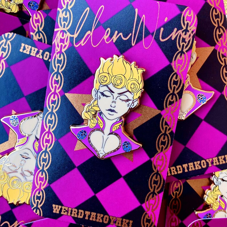 Jojo's Bizarre Adventure Giorno Giovanna Enamel Pin | Etsy