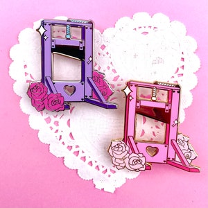 Cute Guillotine enamel pin