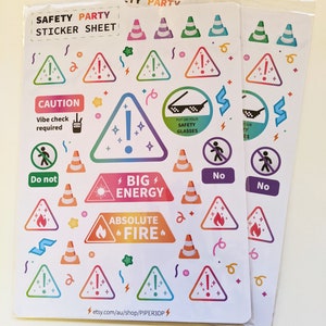 Veiligheidsfeest stickerblad
