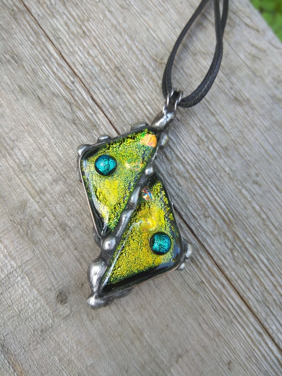 Stained Glass Pendant Jewelry Dichroic - How To Make Dichroic Glass Pendants