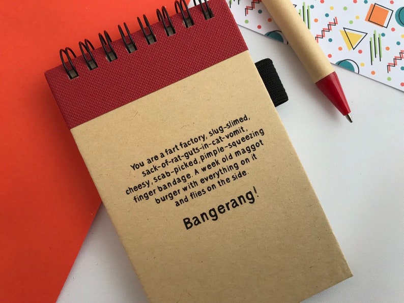 Rufio Hook Quote Notepad and Pen Bangerang Etsy