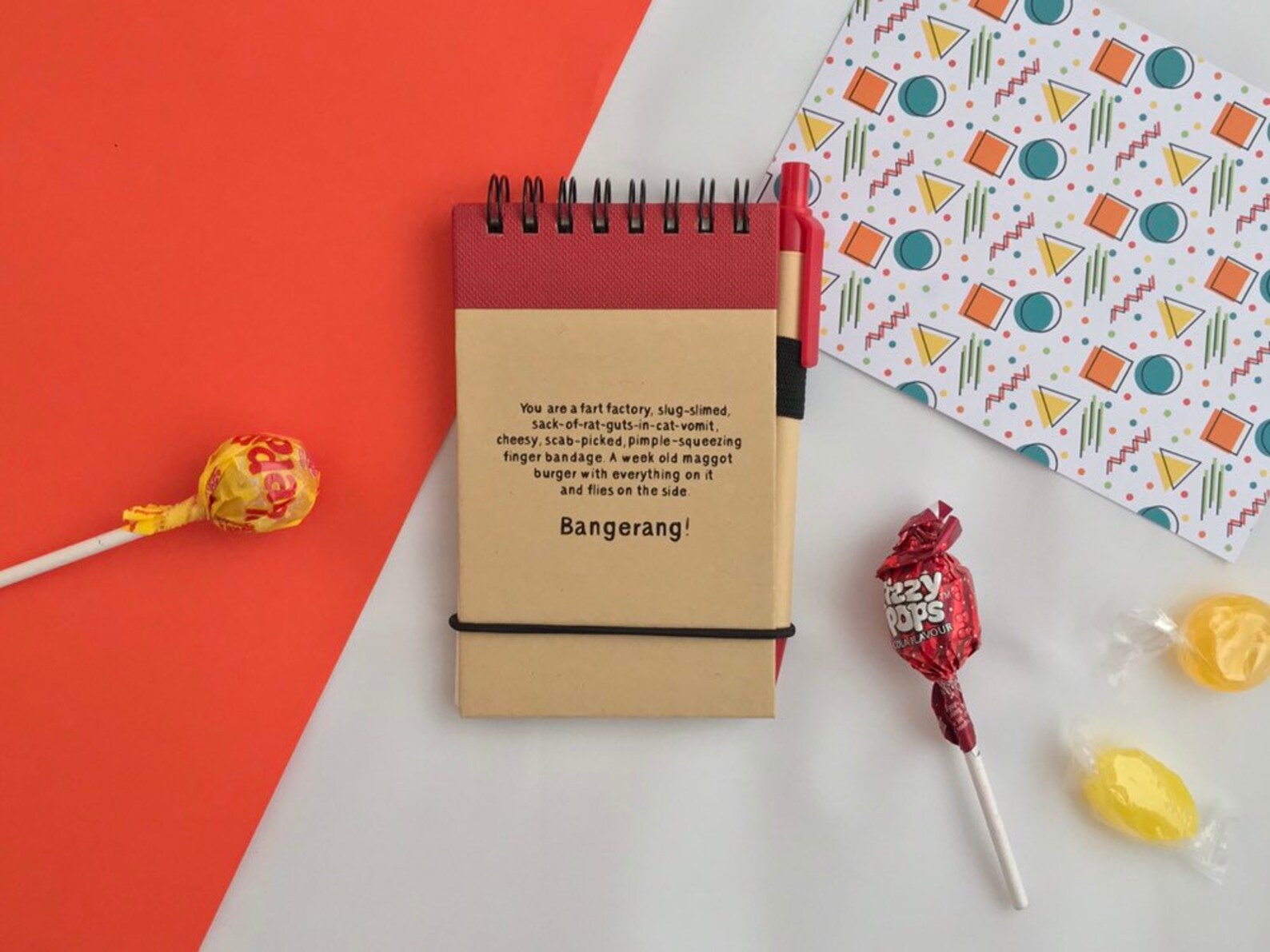 Rufio Hook Quote Notepad and Pen Bangerang Etsy