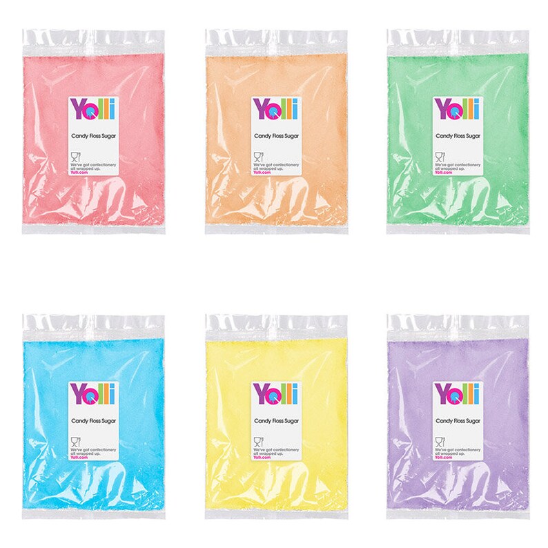 Candy Floss Sugar 100g Multiple Choice Colours Flavours and Etsy