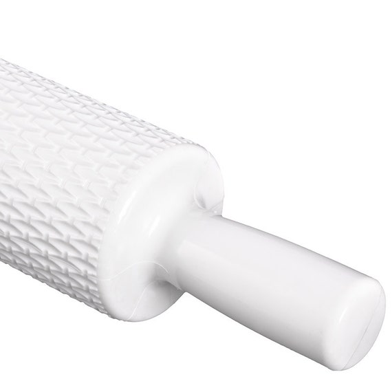 Fondant Roller White Zig Zag Impression Rolling Pin 