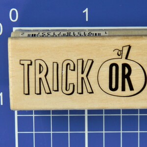 TRICK or TREAT, Mounted Rubber Stamp by Craft Smart