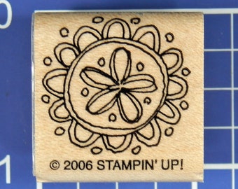 BLUME, auf Holz montierter Stempel von Stampin' Up!