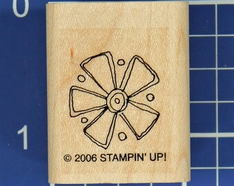 BLUME, auf Holz montierter Stempel von Stampin' Up!