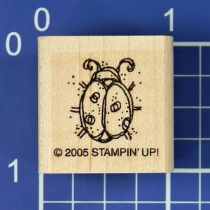 LADYBUG, timbro in gomma montato su legno, Stampin' Up!