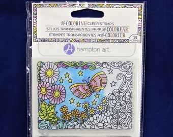 COLORING CLEAR STAMPS, by Hampton Art