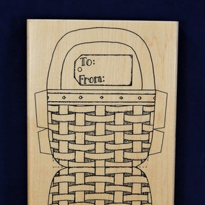 ANA&#39;S BASKET, Mounted Rubber Stamp, Limited Edition