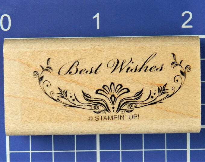 "Just For You" Wood Mounted Rubber Stamp - 1.25x1.25 Inch Craft Stamp