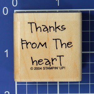 Bedankt uit het hart! Rubberstempel van Stampin' Up!
