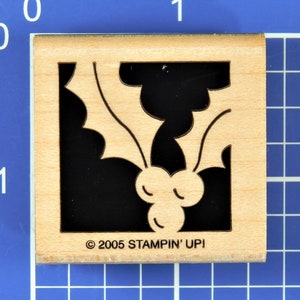 HOLLY LEAVES and BERRIES, Rubber Stamp by Stampin&#39; Up!