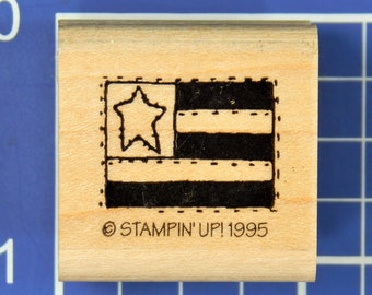 AMERICAN FLAG PATCH, Rubber Stamp by Stampin' Up!