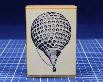 BALÃO DE AR QUENTE, Carimbo de Borracha, Woodstock Stampworks