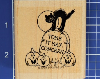 Túmulo que pode interessar, carimbo de borracha de Stampin' Up!