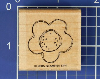 BLUME, auf Holz montierter Stempel von Stampin' Up!
