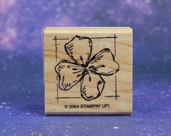 BLUME, auf Holz montierter Stempel von Stampin' Up!