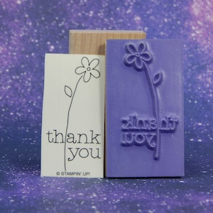 OBRIGADO, Carimbo desmontado da Stampin' Up!