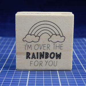 Sono OLTRE L'ARCOBALENO... Timbro in gomma di Craft Smart