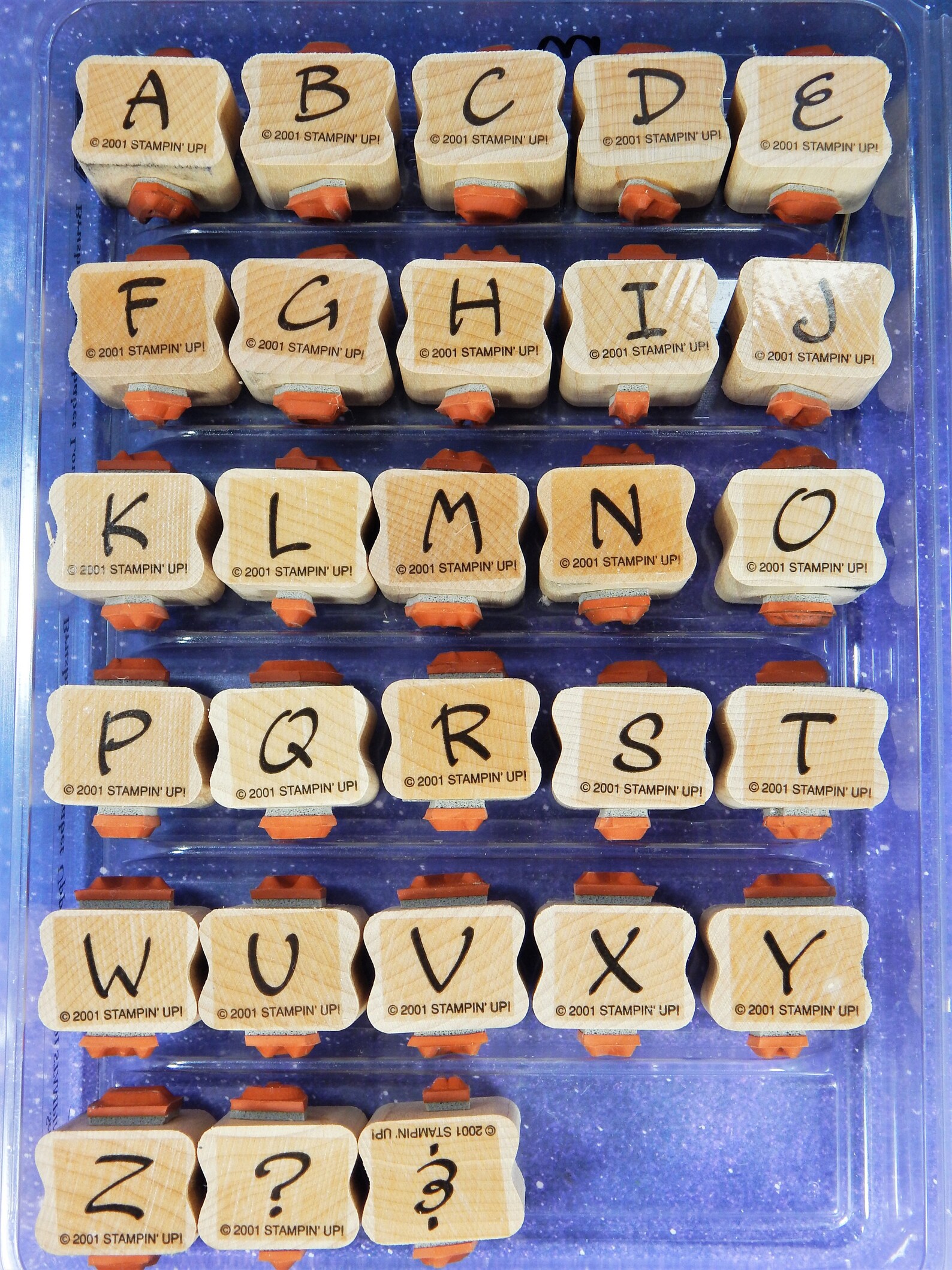 BRUSHSTROKE ALPHABET Rubber Stamp Set Stampin' Up Etsy