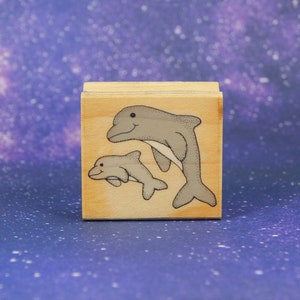 DELFINE, auf Holz montierter Stempel, Ohne Marke