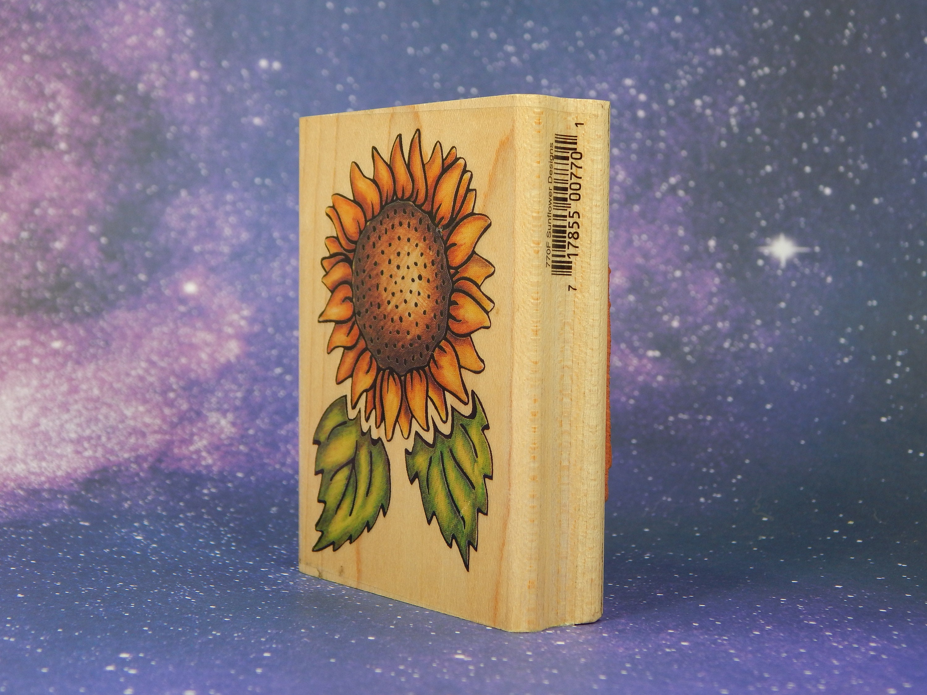 SUNFLOWER DESIGNS, Wood Mounted, Rubber Stampede - Etsy
