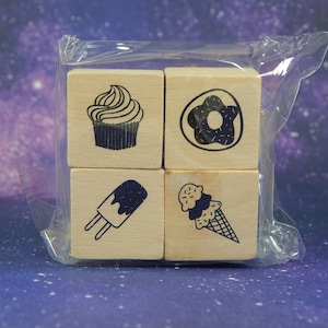 CUPCAKE, HELADO, Sellos de goma, de Recollections