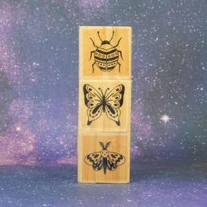 INSECTOS, CHISCADOS, Juego de sellos de goma, Recuerdos