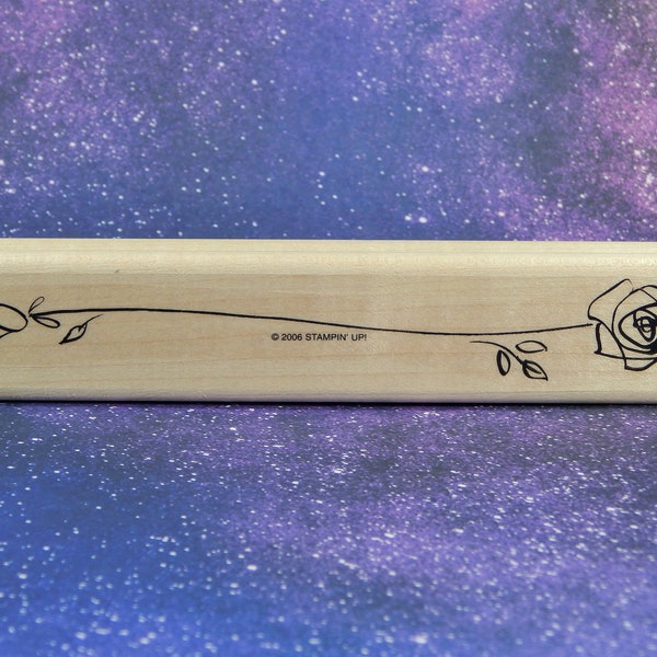 ROSE BUD, Wood Mounted Rubber Stamp, Stampin' Up!