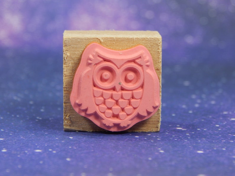 Wood Mounted Rubber Stamp by Recollections OWL