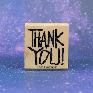 THANK YOU, Wood Mounted Rubber Stamp, Stampin&#39; Up!