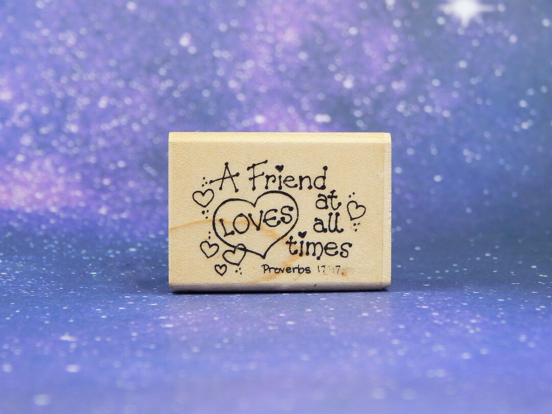 A FRIEND LOVES at All Times Rubber Stamp Stampendous Etsy