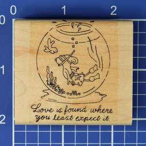 EL AMOR ES RATÓN ENCONTRADO, sello de goma de Stampin' Up!