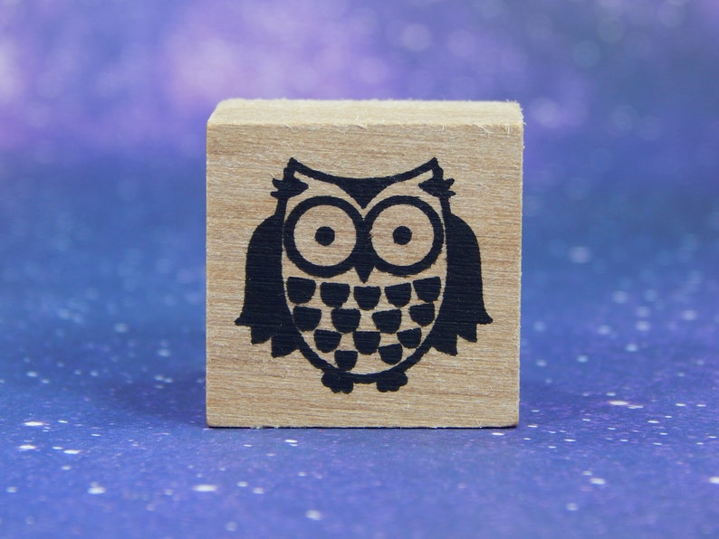 Wood Mounted Rubber Stamp by Recollections OWL
