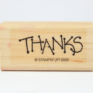 THANKS, Wood Mounted Rubber Stamp by Stampin&#39; Up!
