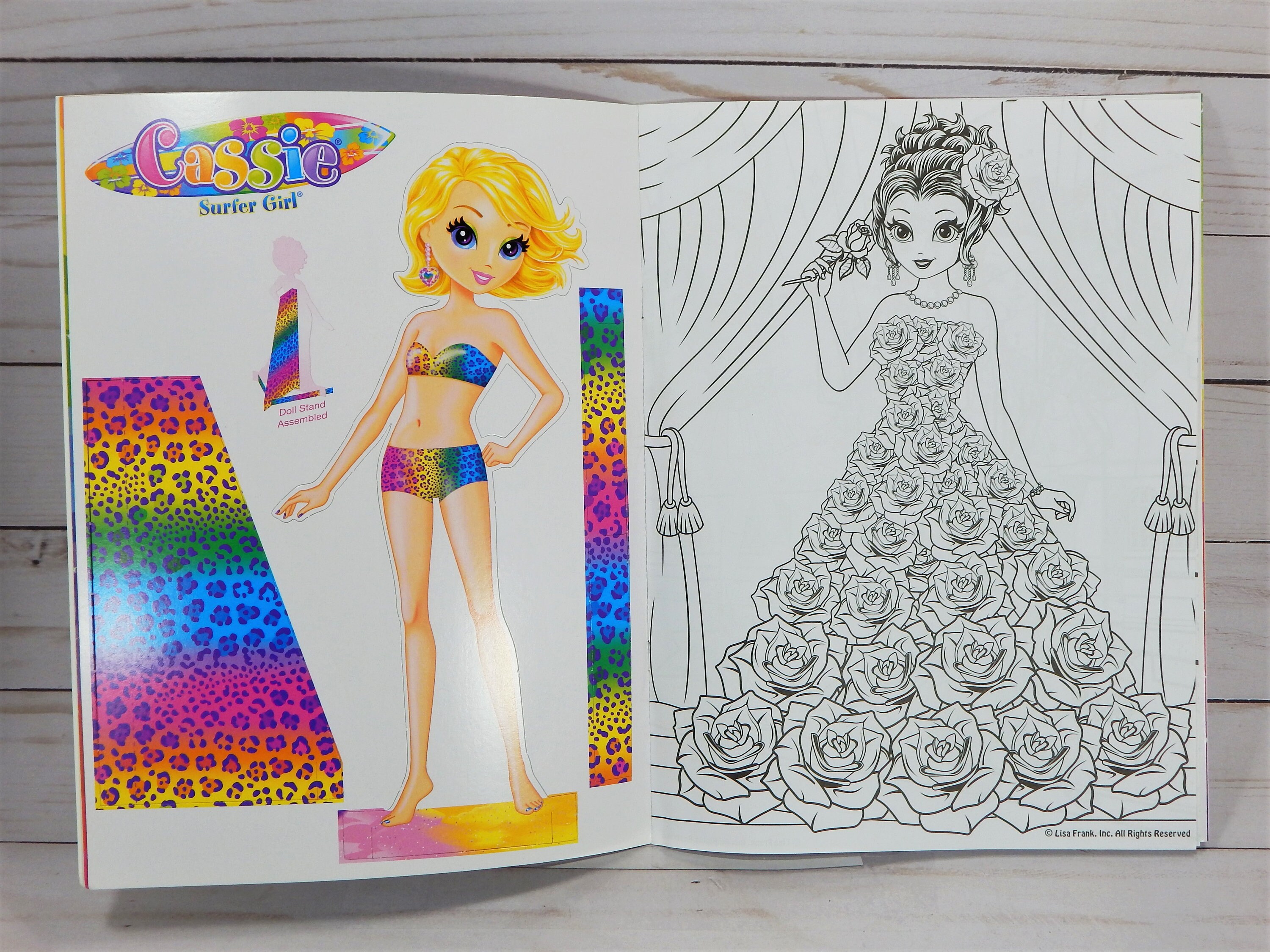 Buy Lisa Frank Paper Dolls Activity Set -- 1 Wooden Doll with